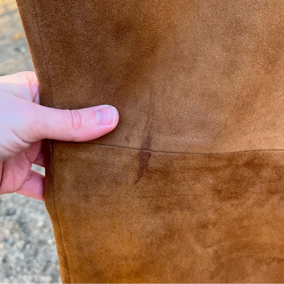 Y2K Genuine Leather Suede Jeans - Picture 16 of 16